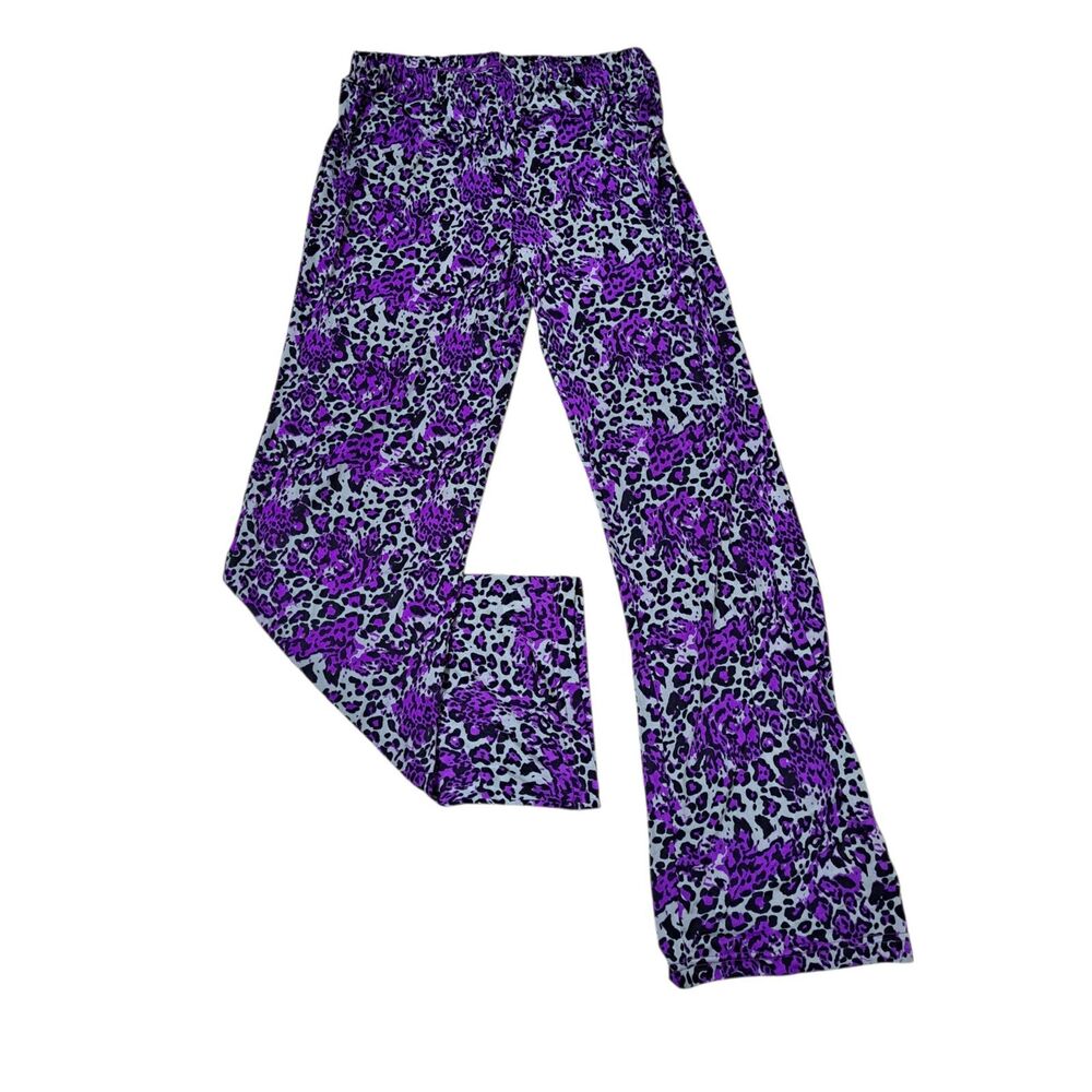 Harve Bernard Women's Medium Purple Multi Pajama Light Pants